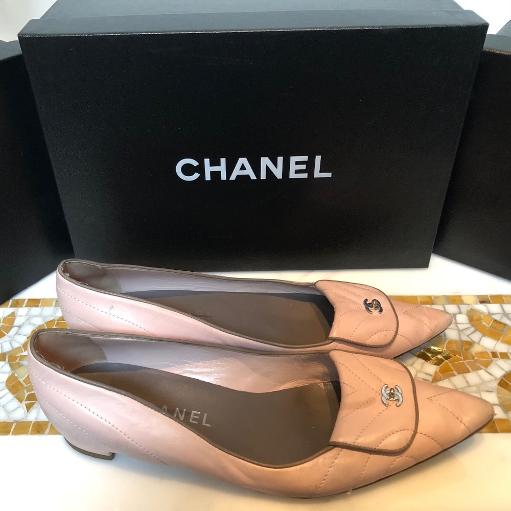 Light Pink Chanel Heels